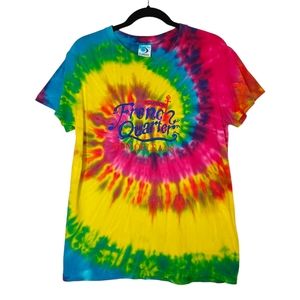 CLASSIC Colorful Rainbow Tie Dye French Quarter New Orleans Short Sleeve T Shirt